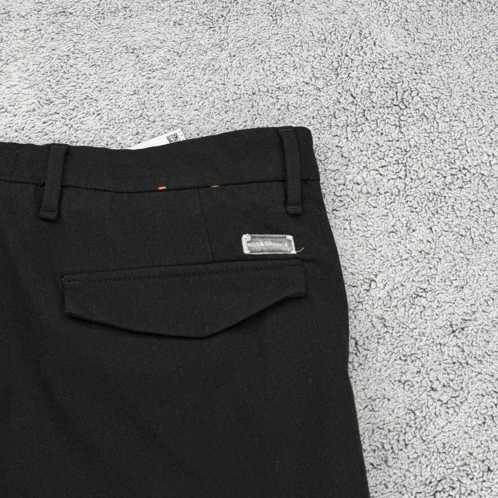 Hugo Boss Cargo Pants Mens 34 Black Slim Fit Orange Label Button Fly Trousers